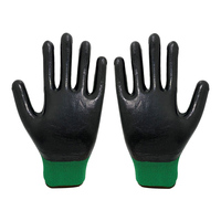 Gants de travail en latex texturé imperméable en polyester certifiés CE à prix avantageux, gants de sécurité pour la pêche, gants en nitrile pour hommes
