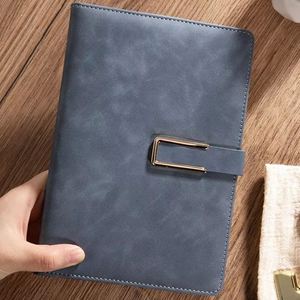 Hot Sale Customizable <b>A5</b> Notebook PU Leather Journal Thread Sewing Promotional Gift for School <b>Diary</b> - Product Image 6