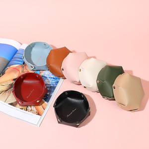 Bandeja de Almacenamiento Zenos Classic de Cuero de un Solo Nivel y Gran Capacidad para Mesa y Sala de Estar, para Joyas, Herramientas y Llaves - Product Image 3