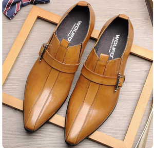 Chaussures en cuir véritable noires pour hommes, modèle 2026, dernière version améliorée, pour mariage et tenue de cérémonie - Product Image 5