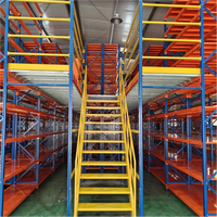 Plateforme de stockage multi-niveaux en acier laminé à froid Q235, connectée par boulons, pour marchandises en vrac, entrepôt, mezzanine multi-étages