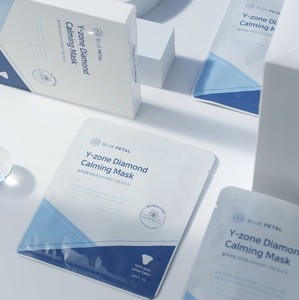 Masque apaisant au diamant Bluepetal Y Zone 40g 1 feuille 5 pièces Masque conditionnant la peau pour une sensation douce et confortable - Product Image 1