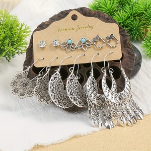 Ethnic Fashion Earrings Set With Tassels And Beads For Women Summer <b>Beach</b> Style - Product Image 3
