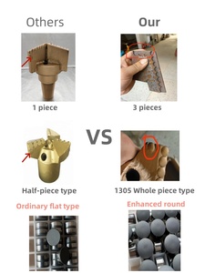 Trung Quốc 6 3/<span class=keywords><strong>4</strong></span> 3 cánh PDC cắt khoan <span class=keywords><strong>bit</strong></span> 133 <span class=keywords><strong>mm</strong></span> ba cánh loại cho khai thác nước tốt - Product Image 6