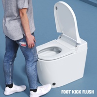 WC intelligent monobloc en céramique moderne avec bidet intégré pour salle de bain