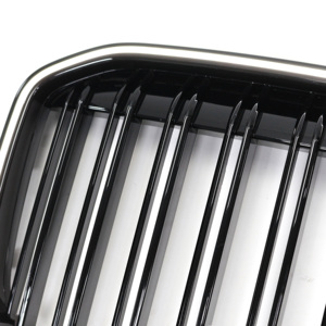 앞 범퍼 신장 그릴 LED 자동차 액세서리 교체 부품 Bmw X7 G07 2019-2023 대 한 더블 슬랫 광택 블랙 그릴 - Product Image 6