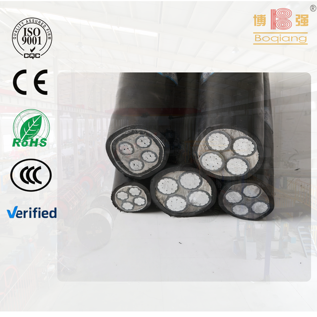 Multi-core Aluminum/Aluminum Alloy Conductor Low Voltage Power Cable XLPE/PVC Insulated 10-25mm Construction Use