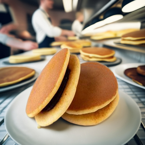 เครื่องทำโดรายากิแซนวิชแพนเค้กอัตโนมัติ พร้อมเตาอบในตัว สายการผลิตอาหารความจุสูงสำหรับทำแพนเค้กและพาย ขนาดใหญ่ - Product Image 2