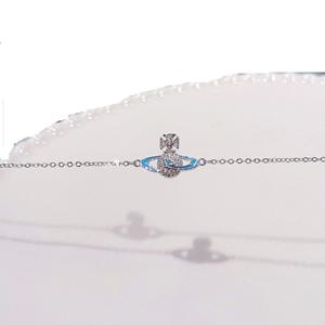 Bracelet S999 en tungstène Saturne avec zircon naturel, collection Empress Dowager, design de niche haut de gamme, style européen et américain - Product Image 2