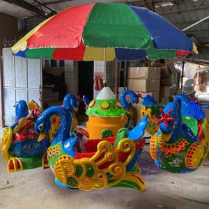 Máquina de juego giratoria de 6 plazas con elevación, tipo avión y pez volador, cuadrada, para exteriores, equipo de entretenimiento - Product Image 5