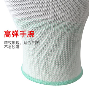 Nylon Pu Antistatic Gloves Full Texture Smooth Non Sterile For Auto Repair <b>Machining</b> - Product Image 1