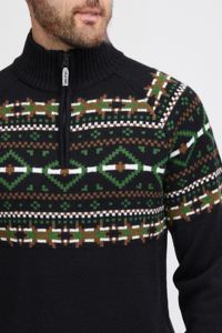 Personalizado FNJIA Inverno Padrão Engraçado Clássico Jacquard Jumper Manga Longa Pulôver Meia Zíper Camisola Feia Do Natal Dos Homens