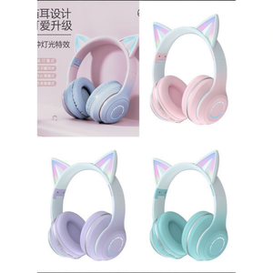 Catico Cat Ear Headphones Wireless Bluetooth Kids Headset With Led Lights For Children Girls Boys - Product Image 3