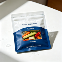 Sachets refermables personnalisés imprimés en couleur pour légumes marinés