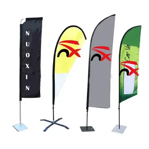 Prezzo più economico Banner coltello di alta qualità striscioni angolati bandiera da spiaggia Banner Teardrop Tear Drop Flags Beach Feather Flag