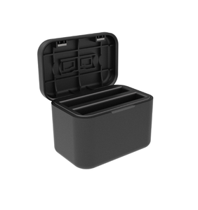 Casing Pengisi Daya Baterai Ganda untuk Kamera Aksi Insta360 X4, Kotak Penyimpanan Charger <span class=keywords><strong>USB</strong></span> C, Aksesoris Fotografi Vlog dan Perjalanan yang Ringkas - Product Image 5