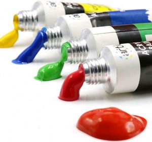Juego de Pintura Acrílica Personalizado de 24 Colores, Pincel para Lienzo, Paleta, Pigmentos Ricos, Dibujo Artístico para Adultos, Vidrio, Papel, Capacidad de 12 ml, EN71/ASTM - Product Image 3