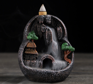 Porta Incenso in Ceramica a Cascata per Coni, Bruciatore a Riflusso, Diffusore Anti-Odore per Bakoor, Decorazione Casa, Set Regalo - Product Image 3