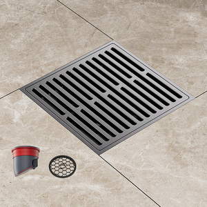 Desodorante de ducha lineal Tipos de desagüe de piso de acero inoxidable Fabricante Rejilla Ducha Escurridor de baño con colador de cabello - Product Image 5