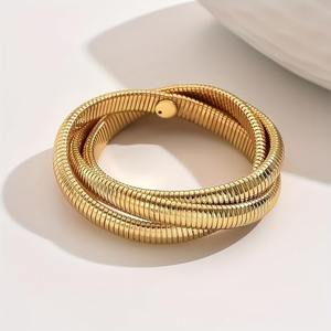 กำไลข้อมือทองเหลืองสไตล์วินเทจ ดีไซน์ทันสมัย สวยหรู พกพาสะดวก สำหรับผู้หญิงและเด็กผู้หญิง - Product Image 1