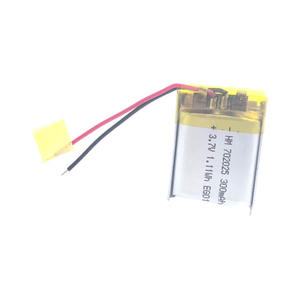 3.7 נטענת 300 v סוללת ליתיום-702025/300mah - Product Image 1
