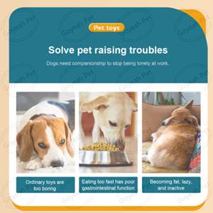 Dönebilir köpek bulmaca besleme oyuncak entelektüel eğitim zihinsel uyarıcı evcil hayvan yemi dağıtıcı - Product Image 3