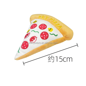 2024 Nieuwe Hond Interactieve Piepende Begeleiding Gevulde Kerst Pluche Pop Donut Pizza Speelgoed - Product Image 5