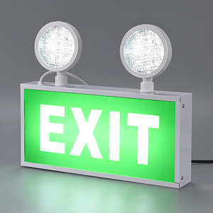 Lampe frontale <span class=keywords><strong>double</strong></span> personnalisable IP30 pour éclairage d'urgence incendie évacuation sécurité sortie fabricant panne de courant - Product Image 2
