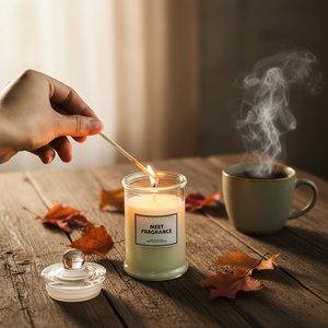 Difusor de Aromaterapia Artesanal con Varillas y Juego de Velas de Cera de Soja, Frasco de Vidrio Natural Ecológico, Regalo para el Día de la Madre, Ambientador - Product Image 4