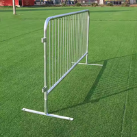 Barrière pour piétons de sécurité pliable mobile en plastique galvanisé en acier aluminium