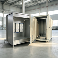 Cabine de peinture électrostatique à filtre à cartouche pour la finition des pièces en aluminium et en acier