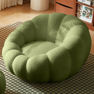 Canapé compressé chaise de salon tissu de laine canapé monoplace de luxe chaises longues d'appoint <span class=keywords><strong>fauteuil</strong></span> paresseux - Product Image 4