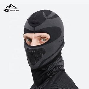 GOLOVEJOY Masker Balaclava Bersepeda Multifungsi dengan Logo Kustom, Bernapas, Penutup Wajah Penuh 1 Lubang, Masker Olahraga Ski - Product Image 4