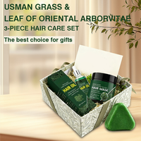 Crème capillaire 2-en-1 bio Usman Grass Oriental Arborvitae Leaf pour un nettoyage en profondeur, apaisement du cuir chevelu, anti-pelliculaire et nutrition des cheveux