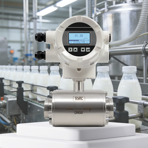 食品グレードの衛生的な液体流量測定、飲料および乳製品加工用の衛生電磁流量計 - Product Image 2