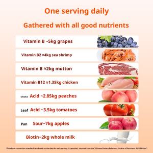 Tabletas Masticables de <span class=keywords><strong>Vitamina</strong></span> <span class=keywords><strong>B</strong></span> Compuesta con Mineral de Naranja Sanguina, OEM, <span class=keywords><strong>para</strong></span> Deportistas, Adultos Mayores, 60 Unidades, Dos Veces al Día, 0.5g - Product Image 4