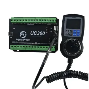 חלום דיגיטלי cnc בקרת תנועה uc300 i/o לוח חיווט עם lcd גלגל nvmpg cnc mach3 בקר ערכת