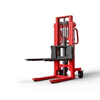 Chariot élévateur manuel hydraulique robuste, transpalette à double chaîne, système de levage, construction en acier épaissi pour les exploitations agricoles
