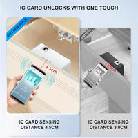 Serrure de cabinet sans clé KEMUU avec capteur RFID, application NFC & Ttlock, cloud et Wi-Fi, serrure intelligente invisible et dissimulée
