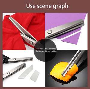 Handmade Lace <strong>Scissors</strong> Comfort Grip DIY Crafts Tailor Sawtooth <strong>Scissors</strong> Fabric <strong>Sewing</strong> <strong>Scissors</strong> - Product Image 2