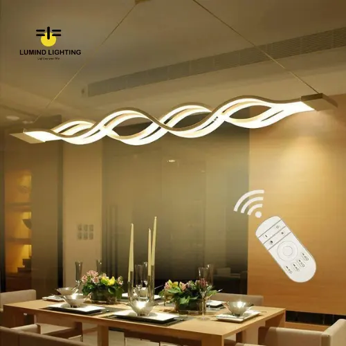 Lumind 2023 Kroonluchter Verlichting Modern Design Dimbaar Met Afstandsbediening Indoor Zitkamer Eetkamer Kroonluchter Interieur