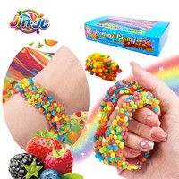 Bonbons chinois, fabricant de bonbons, saveur de fruits mélangés, bracelet de perles, bonbons gélifiés, certifié EN71, emballage en boîte, collations de fête