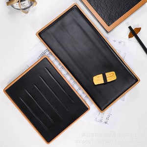 Japanese-style <b>melamine</b> rectangular <b>plate</b>, commercial flat <b>plate</b> for barbecue restaurants, creative Western-style shallow - Product Image 3