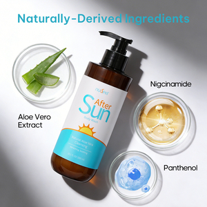 Gel <span class=keywords><strong>Douche</strong></span> Rafraîchissant Après-Soleil à l'Aloe Vera Naturel, Nettoyage Doux, Apaise les Coups <span class=keywords><strong>de</strong></span> Soleil, Gel <span class=keywords><strong>de</strong></span> Bain, Échantillon Gratuit en Gros - Product Image 5