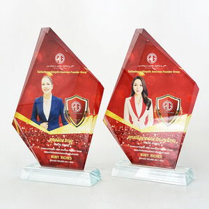 Trophées de récompense en cristal <span class=keywords><strong>diamant</strong></span>é personnalisés avec impression couleur intégrale MH-J0422 - Product Image 1