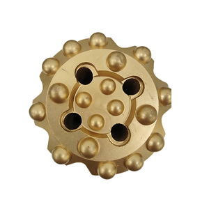 Punte da Trapano ST58 Gold Drills per Perforazione Roccia, Punte a Bottone Filettate per Cave, Utensile di Perforazione per Estrazione Mineraria e Minerazione del Carbone - Product Image 1