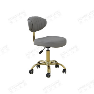 Silla de Barbero de Alta Calidad con Base Metálica Plateada Moderna, Silla de Estilista Rosa de Lujo con Asiento Extraíble para Salón de Belleza - Product Image 6