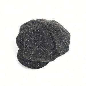 Boina de Moda Retro Otoño Invierno 2024 con Pedrería y Diseño de Nubes Estrelladas, Versión Coreana, Gorra Newsboy para Mujer - Product Image 5