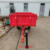 Remorque agricole hydraulique à benne basculante de haute qualité, 4 roues, 3-10 tonnes