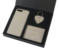 Porte-clés en cuir avec Logo personnalisé pour hommes et femmes, porte-cartes de crédit, porte-clés unisexe